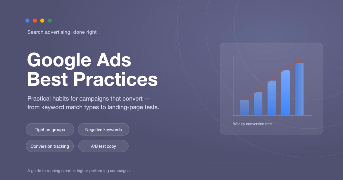 practices for google ads